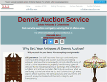 Tablet Screenshot of dennisauction.com